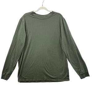 Good Man Brand Size XXL Long Sleeve T-Shirt Crew Neck Olive Green Soft Cotton